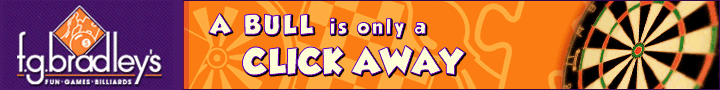 Visit FG Bradley's online to buy darts and all other gaming supplies.
